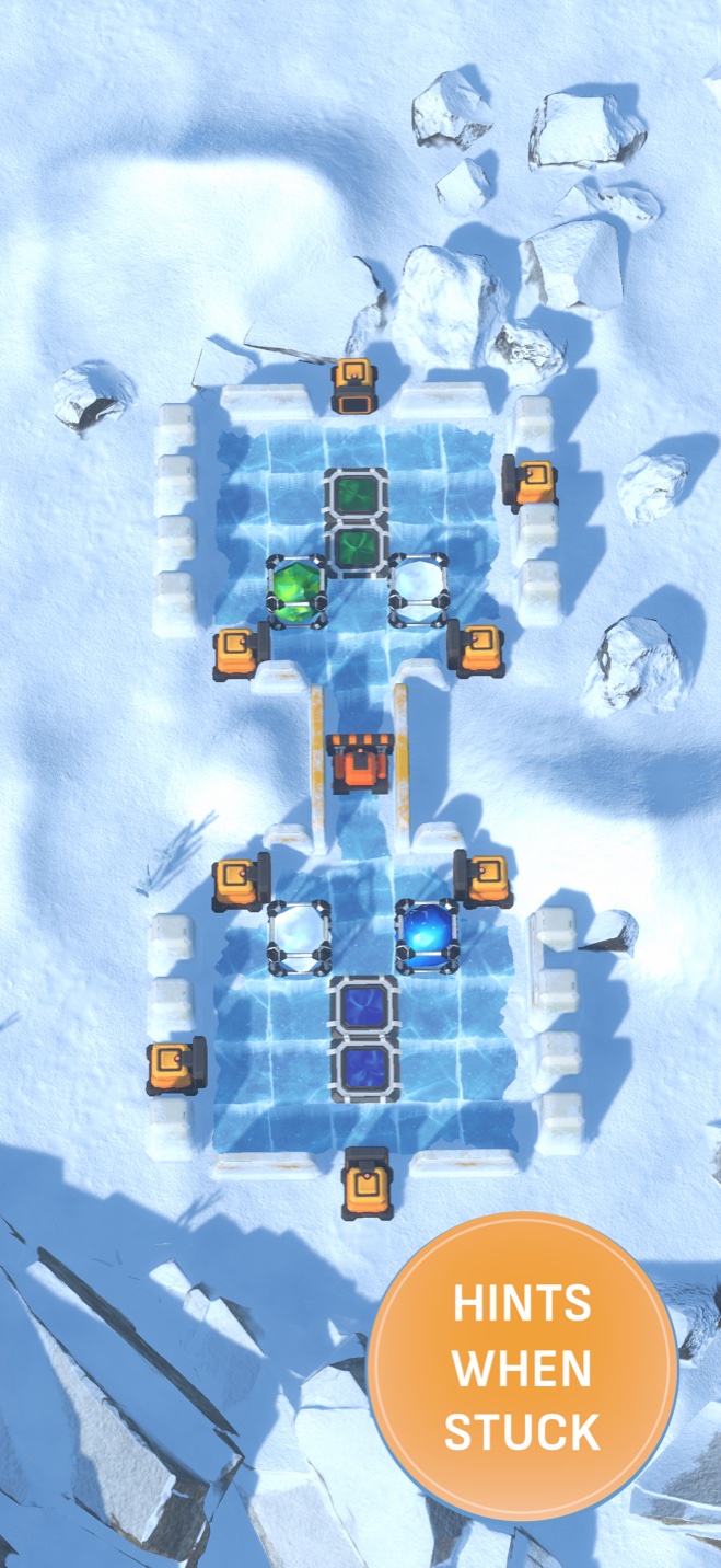 Ice Bot gameplay screenshot — level 49